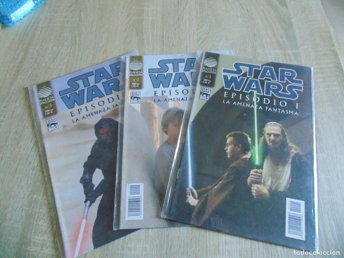C&oacute;mics: Star Wars. Episidio I, La Menaza Fantasma, 1 al 3 de 4. Lucas / Planeta.