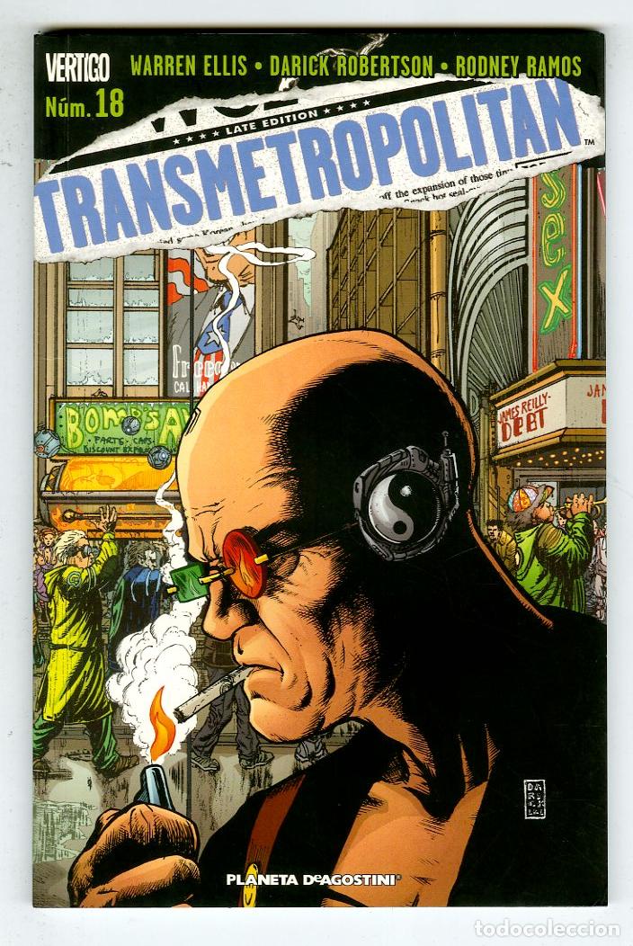 C&oacute;mics: Transmetropolitan n.18 / Vertigo (Planeta DeAgostini, 2008) - Warren Ellis / Darick Robertson / Rodn