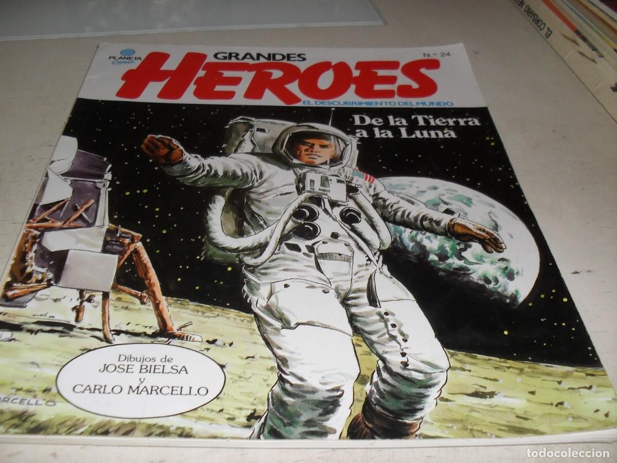 C&oacute;mics: GRANDES HEROES N&ordm; 24,DE LA TIERRA A LA LUNA,DE 24.PLANETA COMIC,1982