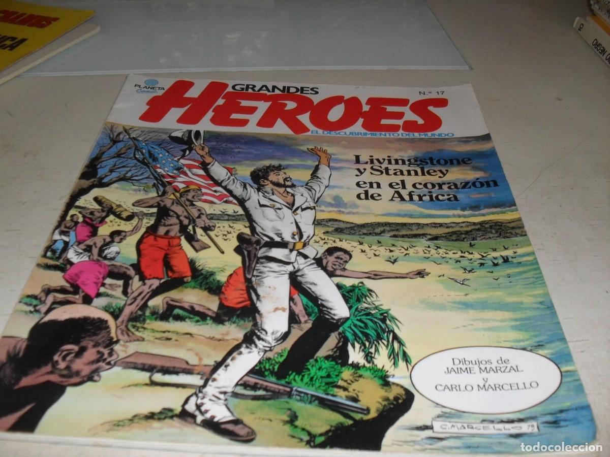 C&oacute;mics: GRANDES HEROES N&ordm; 17,LIVINGSTONE Y STANLEY EN EL CORAZON DE AFRICA,DE 24.PLANETA COMIC,1982