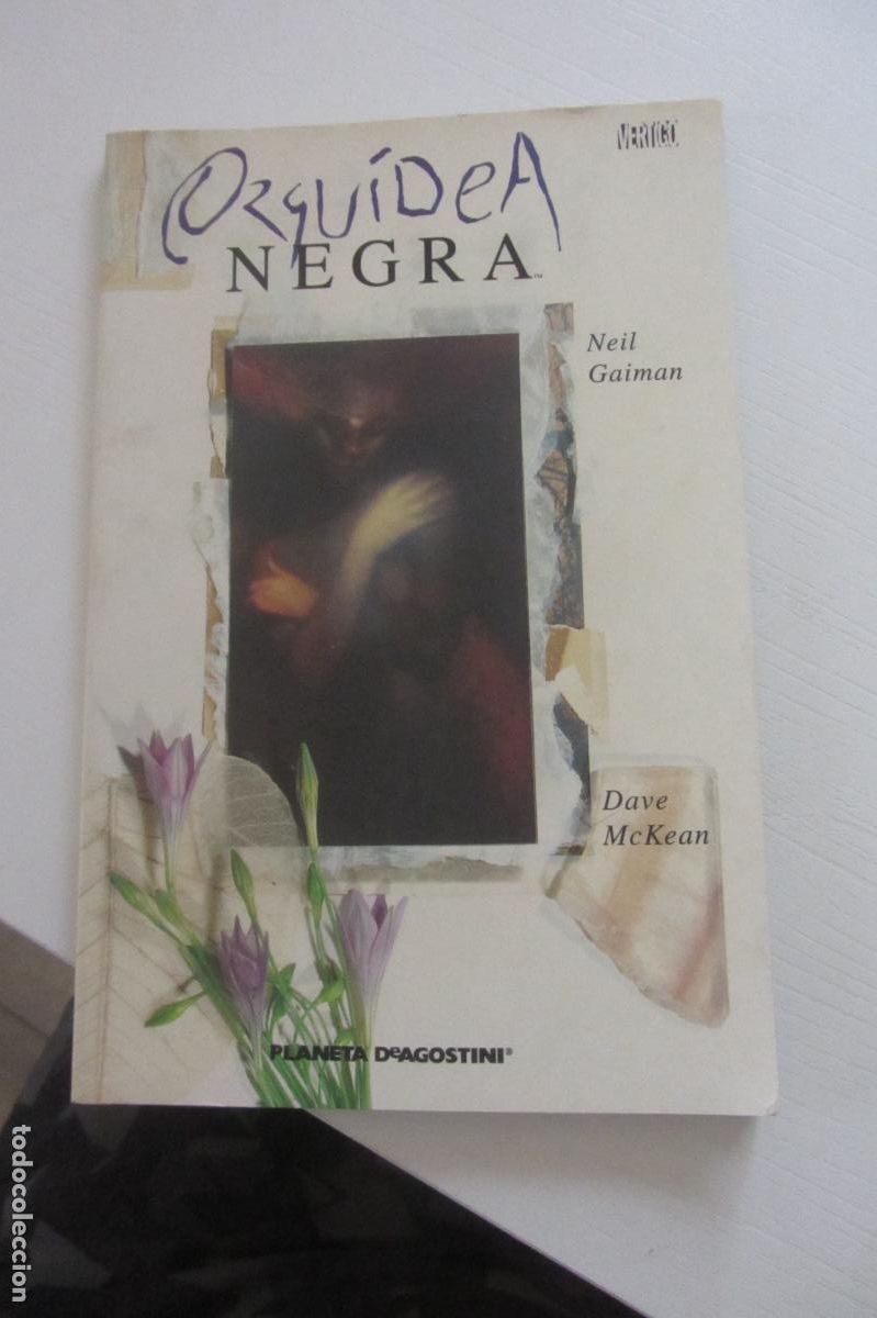 C&oacute;mics: ORQU&Iacute;DEA NEGRA NEIL GAIMAN DAVE McKEAN PLANETA obra completa BUEN ESTADO ARX225