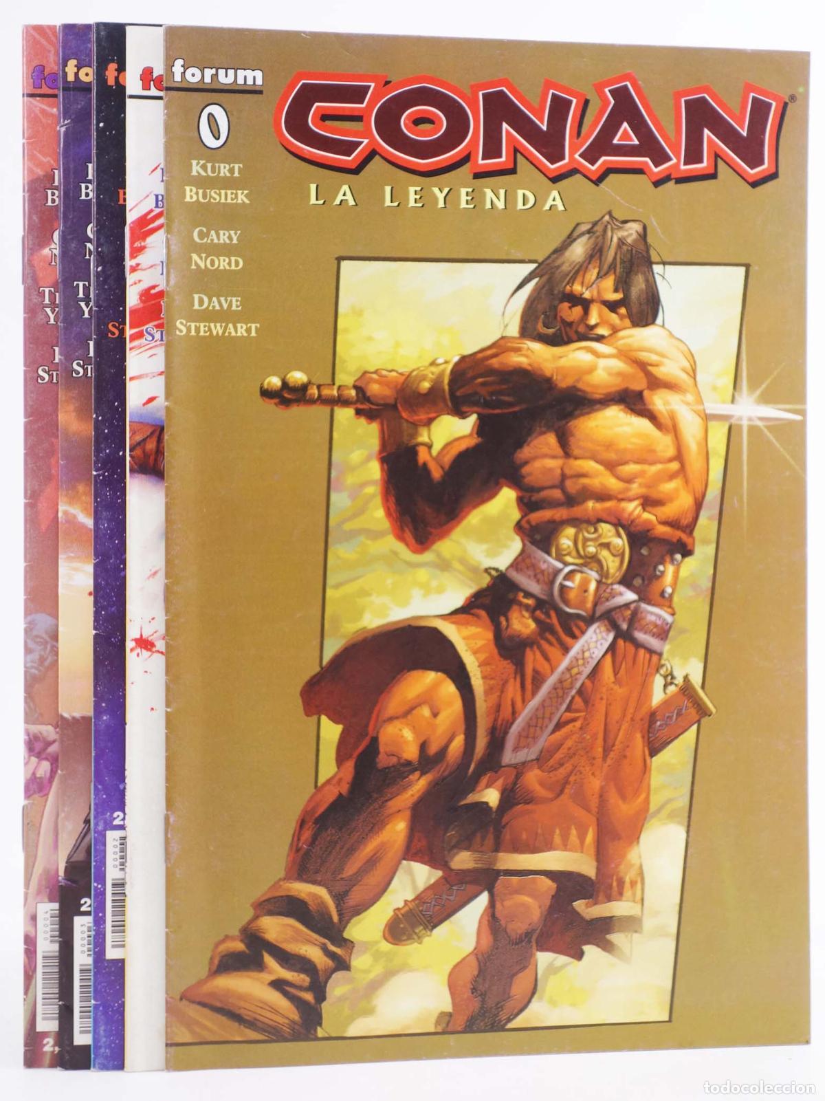 C&oacute;mics: CONAN LA LEYENDA 0 A 4 (Kurt Busiek/Cary Nort/Dave Stewart) Planeta, 2005
