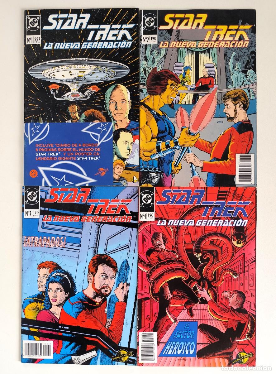 C&oacute;mics: STAR TREK: LA NUEVA GENERACI&Oacute;N # 1, 2, 3, 4 (Michael Jan Friedman, Pablo Marcos) ~ DC/PLANETA (1995)