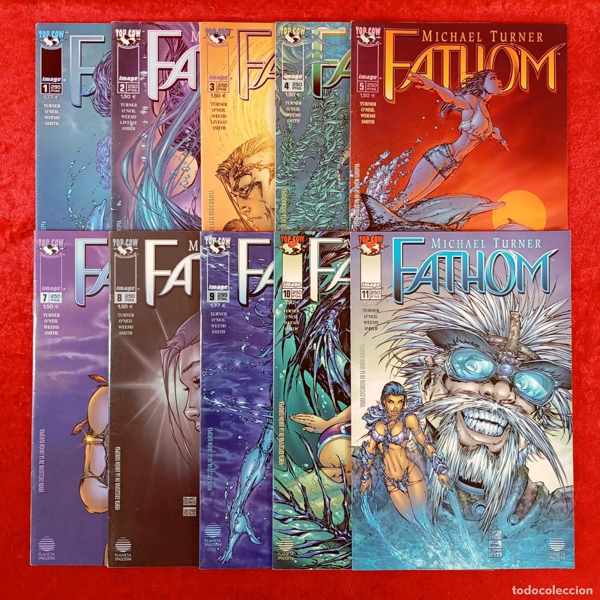 C&oacute;mics: FATHOM - MICHAEL TURNER - TOP COW - DEL 1 AL 11 - FALTA EL 6 - 10 COMICS - PLANETA / 3206