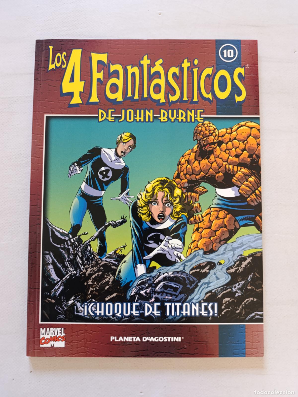 C&oacute;mics: LOS 4 FANTASTICOS DE JOHN BYRNE N&ordm; 10 - &iexcl;CHOQUE DE TITANES! - MARVEL - COLECCIONABLE PLANETA (122)