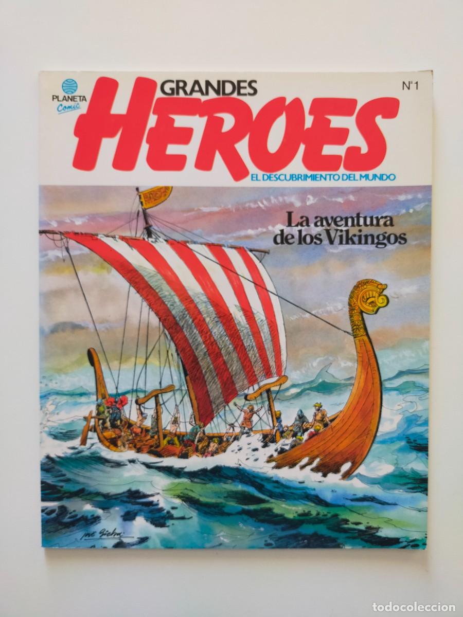 C&oacute;mics: Colecci&oacute;n Grandes Heroes. &Aacute;lbum 1 / Volumen 1: LA AVENTURA DE LOS VIKINGOS - Comic Planeta 1981