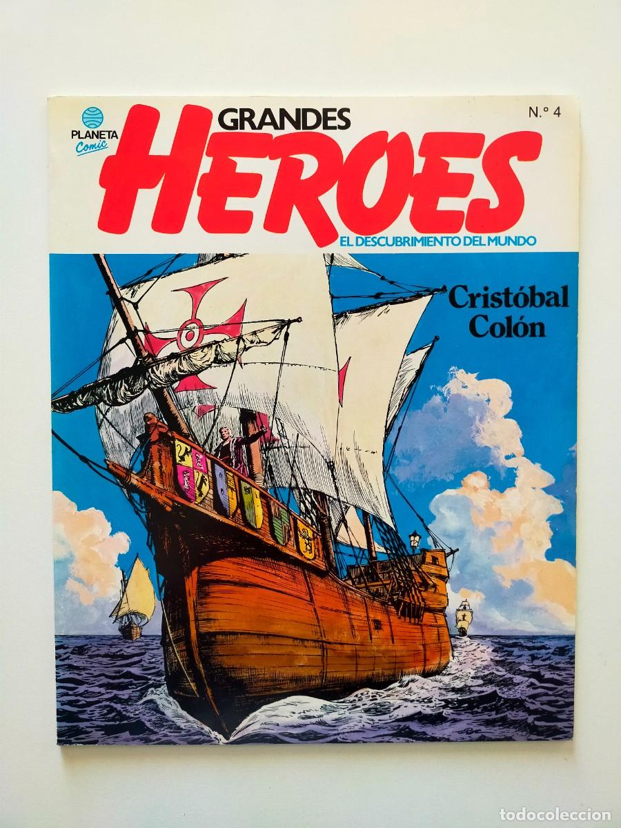C&oacute;mics: Colecci&oacute;n Grandes Heroes. &Aacute;lbum 4 / Volumen 1: CRISTOBAL COLON - Comic Planeta 1981