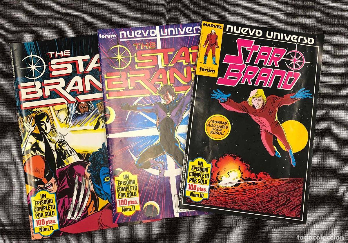 C&oacute;mics: NUEVO UNIVERSO STAR BRAND N&ordm; 10, 11 Y 12. FORUM PLANETA 1988