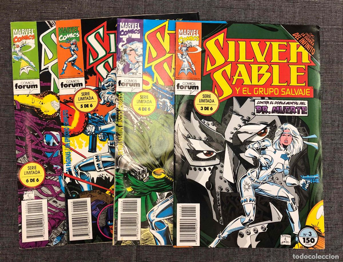 C&oacute;mics: SILVER SABLE Y EL GRUPO SALVAJE N&ordm; 3 AL 6 DE UNA SERIE LIMITADA DE 6. FORUM PLANETA 1993
