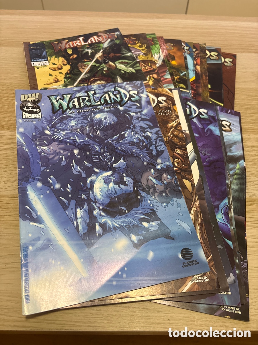C&oacute;mics: Warlands. Volumen 1 (12 n&uacute;meros) y volumen 2 la edad del hielo (9 n&uacute;meros) completas