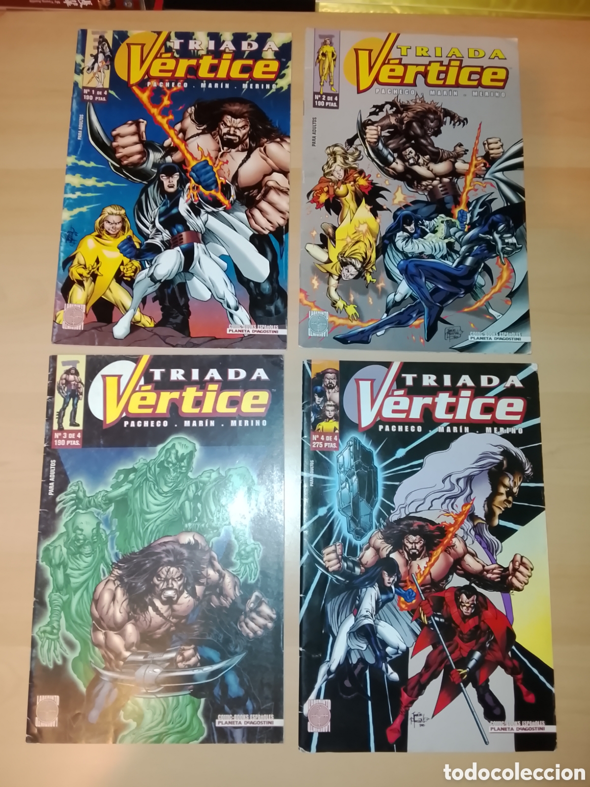 Comics: TRIADA VERTICE N&ordm; 1 AL 4 . COMPLETA