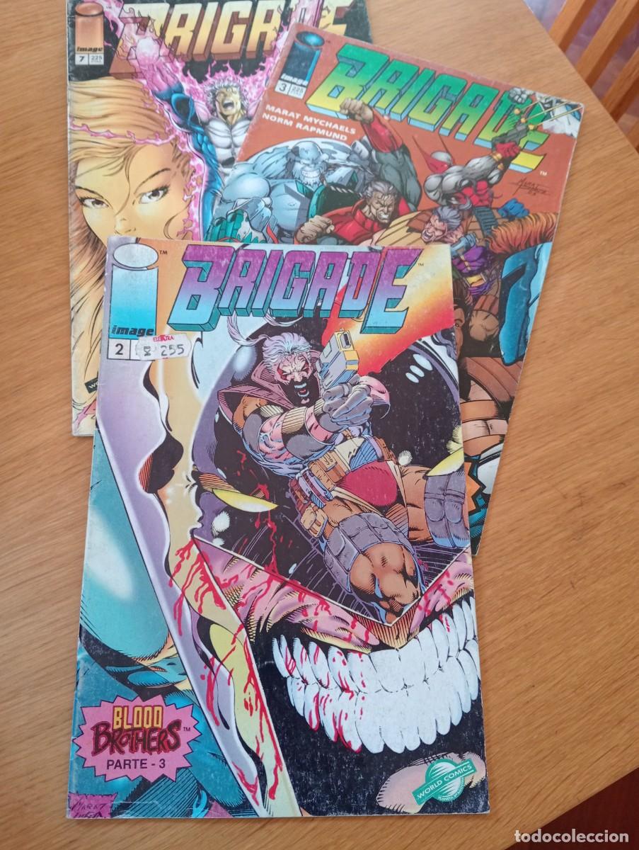 C&oacute;mics: LOTE CON 3 EJEMPLARES DE BRIGADE (DE 13). GRAPA. PLANETA. IMAGE. WORLD C&Oacute;MICS. 1995.