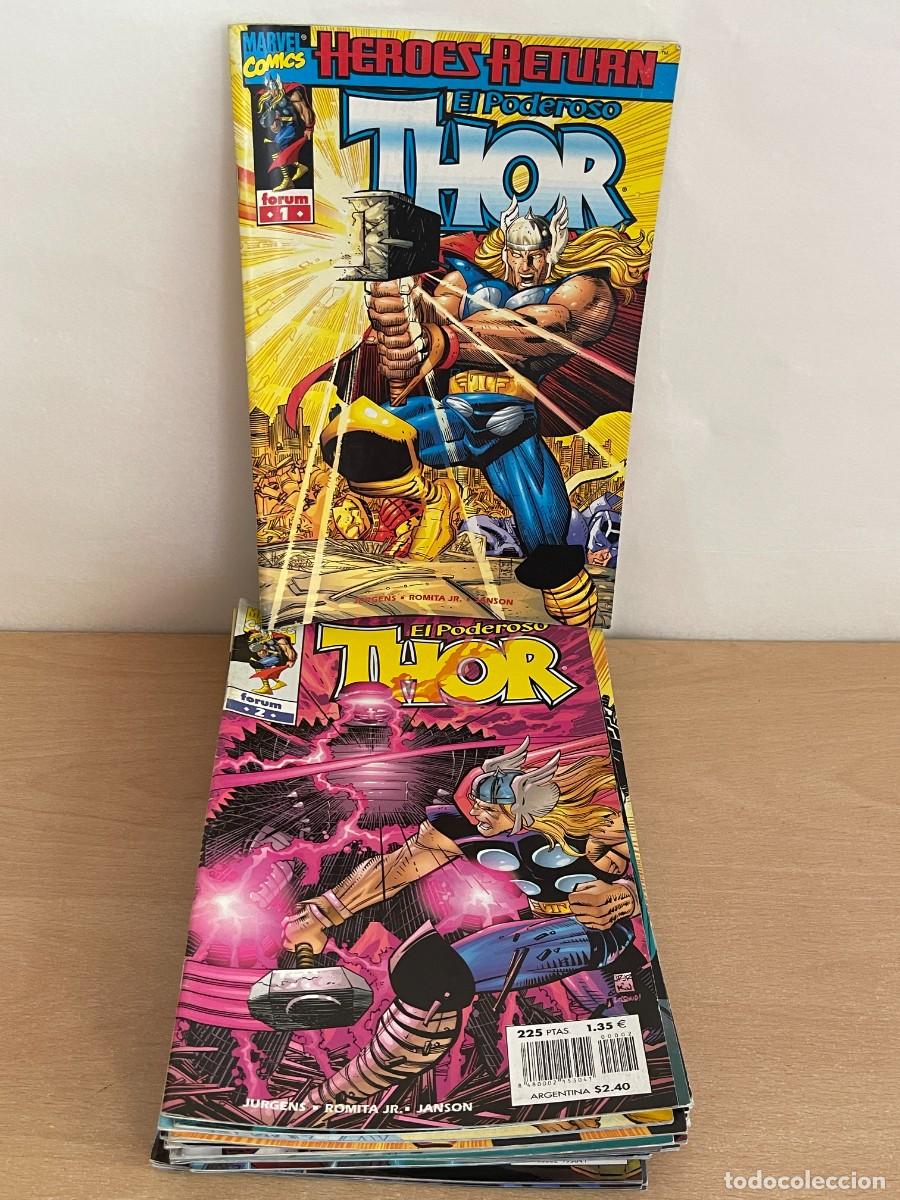 C&oacute;mics: Marvel Comics Forum LOTE 29 Ejemplares Heroes Return El Poderoso THOR Editorial Planeta 1998 - Foto 1