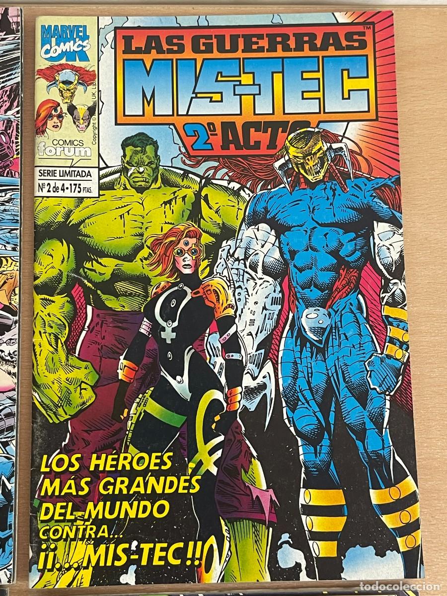 C&oacute;mics: Marvel Comics Forum LOTE 4 Ejemplares LAS GUERRAS MIS-TEC Completa 4 Actos Editorial Planeta 1994 - Foto 3