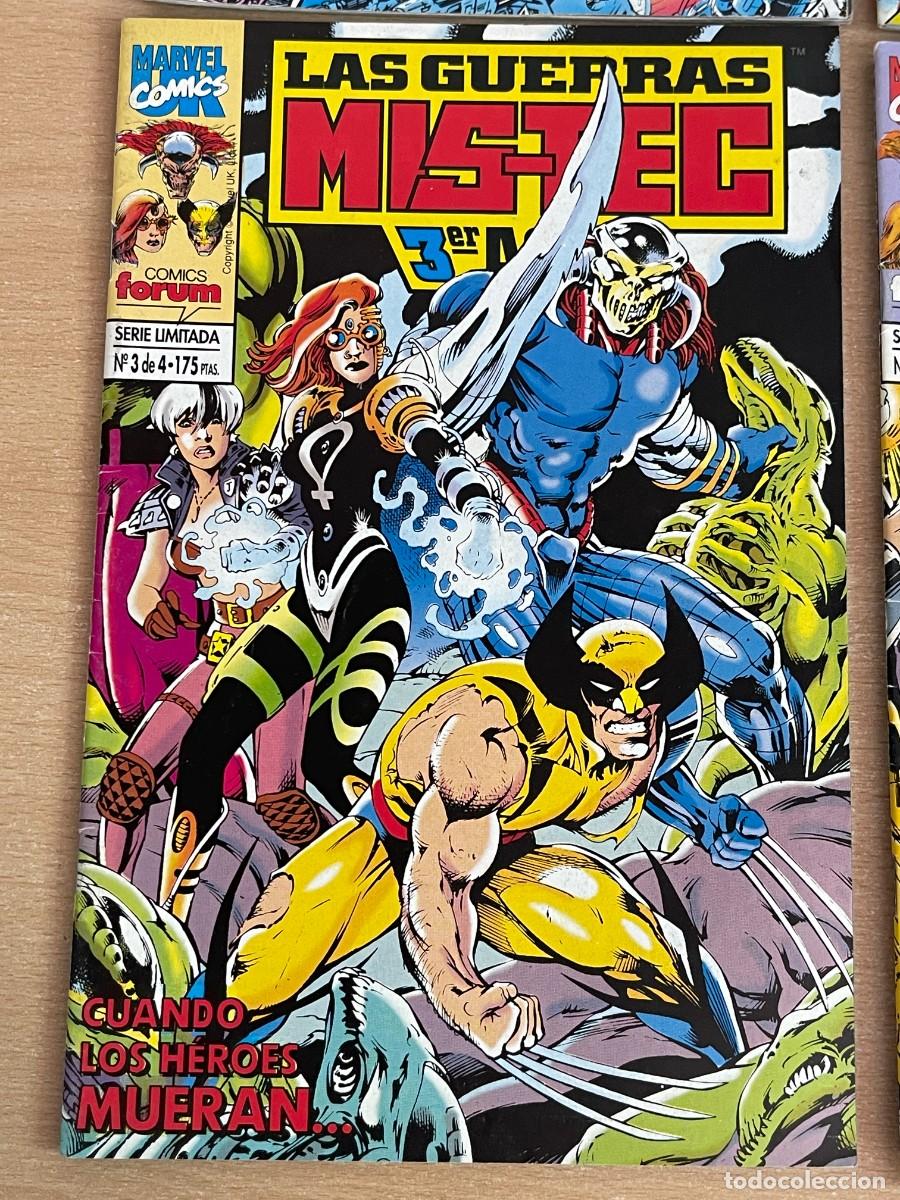C&oacute;mics: Marvel Comics Forum LOTE 4 Ejemplares LAS GUERRAS MIS-TEC Completa 4 Actos Editorial Planeta 1994 - Foto 4