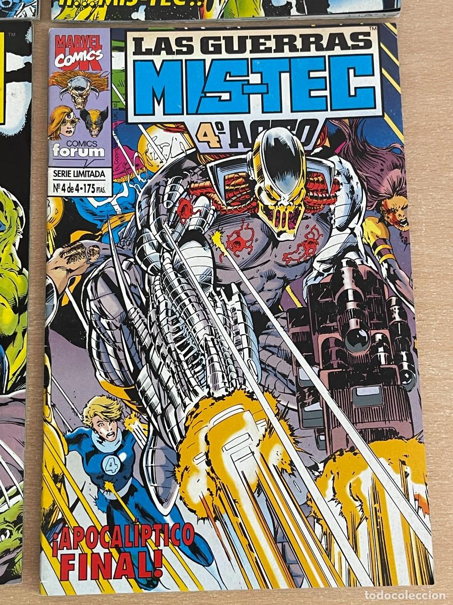 C&oacute;mics: Marvel Comics Forum LOTE 4 Ejemplares LAS GUERRAS MIS-TEC Completa 4 Actos Editorial Planeta 1994 - Foto 5