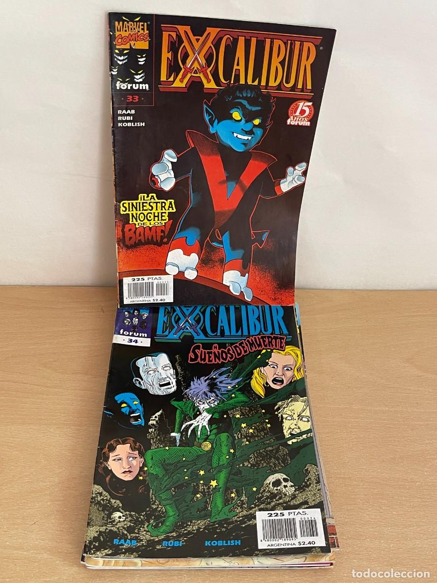 Fumetti: Marvel Comics Forum LOTE 7 Ejemplares EXCALIBUR Editorial Planeta 1998 superh&eacute;roes