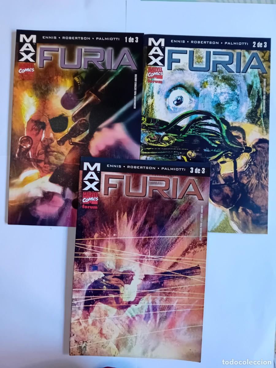 C&oacute;mics: FURIA DEL 01 AL 03 , COMPLETA , GARTH ENNIS, PLANETA, LINEA MAX.
