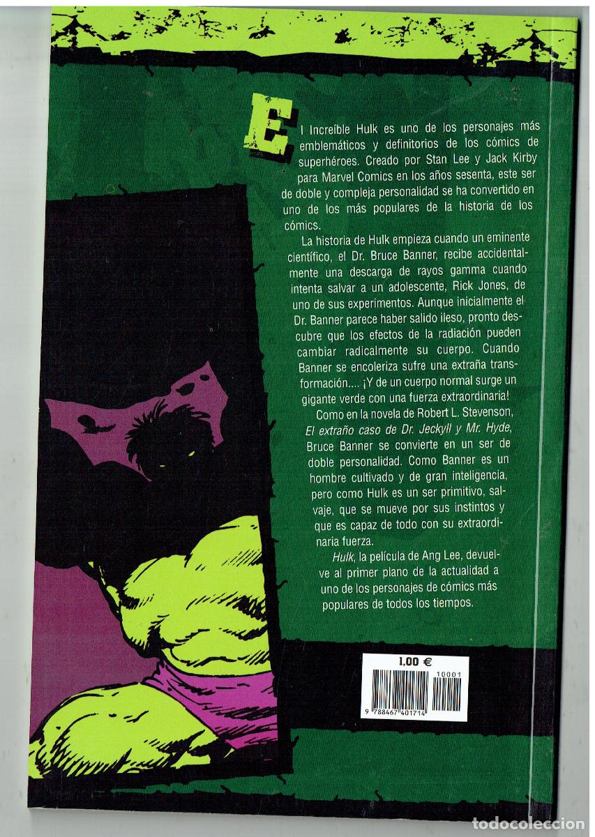C&oacute;mics: EL INCREIBLE HULK. N&ordm; 1. PLANETA. (B/55.2 RUM) - Foto 2
