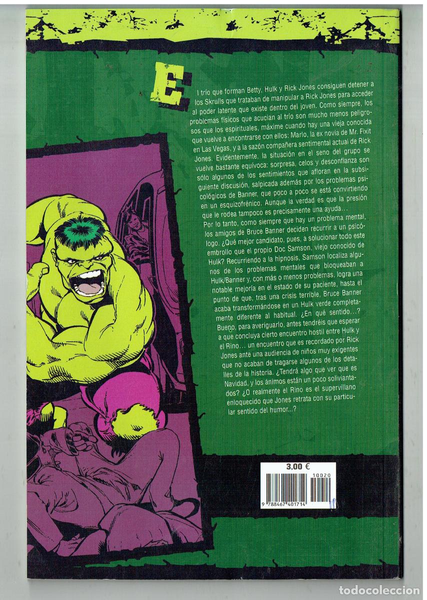C&oacute;mics: EL INCREIBLE HULK. N&ordm; 20. PLANETA. (B/55.2 RUM) - Foto 2