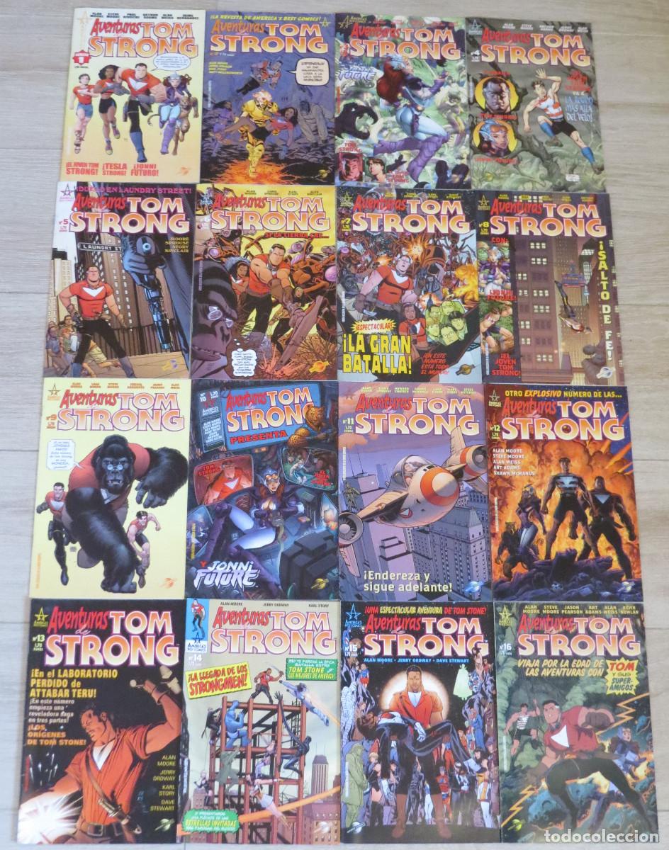 C&oacute;mics: Aventuras de Tom Strong Alan Moore Completa 16 n&uacute;meros Terrific Tales