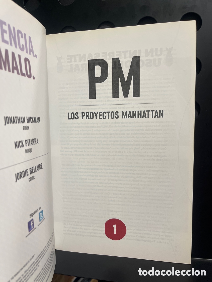 C&oacute;mics: PM N.1 LOS PROYECTOS MANHATTAN de JONATHAN HICKMAN & NICK PITARRA ( 2013/2017 ) - Foto 3