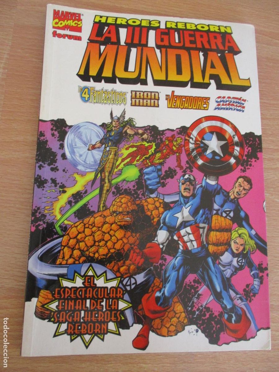 C&oacute;mics: MARVEL.-H&Eacute;ROES REBORN LA III GUERRA MUNDIAL.- 1997