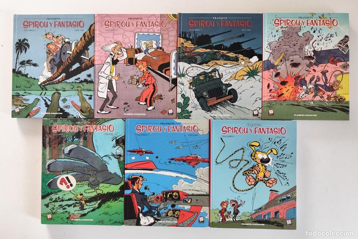 C&oacute;mics: SPIROU Y FANTASIO DE FRANQUIN tomos 1 AL 7 COLECCI&Oacute;N COMPLETA ~ PLANETA (2002/05) **DESCATALOGADO**