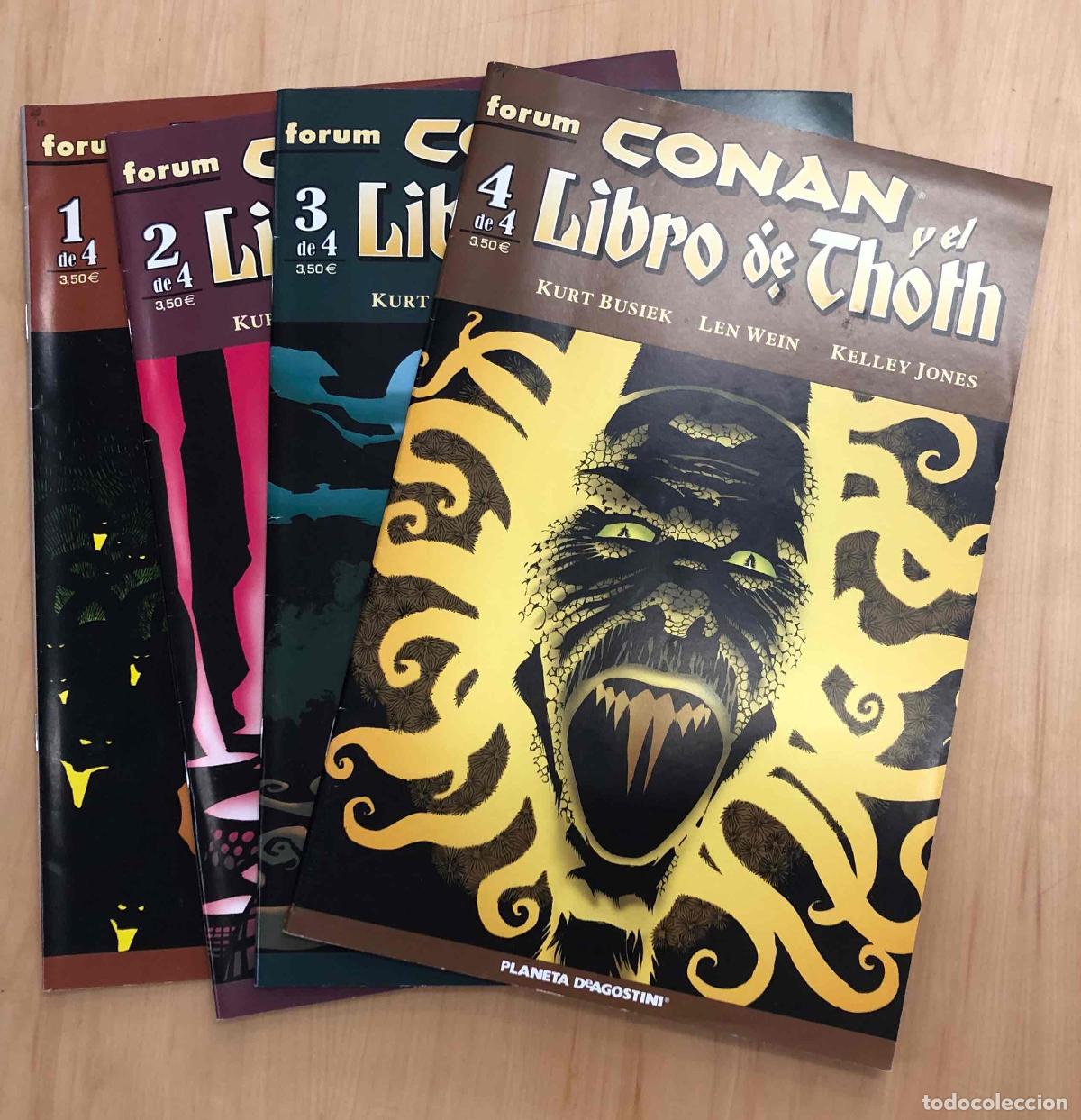 C&oacute;mics: CONAN Y EL LIBRO DE THOTH N&ordm; 1 AL 4, SERIE COMPLEA. BUSIEK / WEIN / JONES. PLANETA 2008