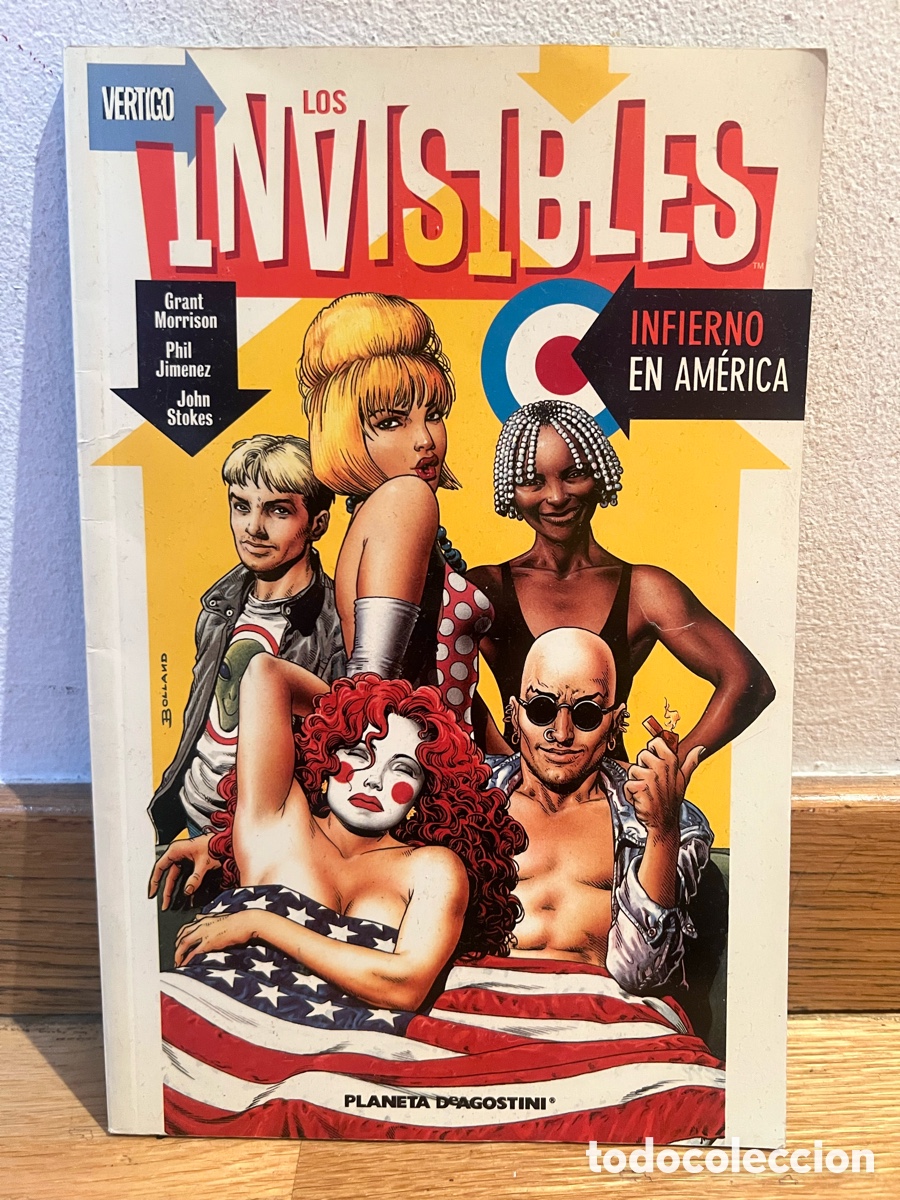 C&oacute;mics: Los invisibles INFIERNO EN AM&Eacute;RICA Grant Morrison Phil Jimenez John Stokes