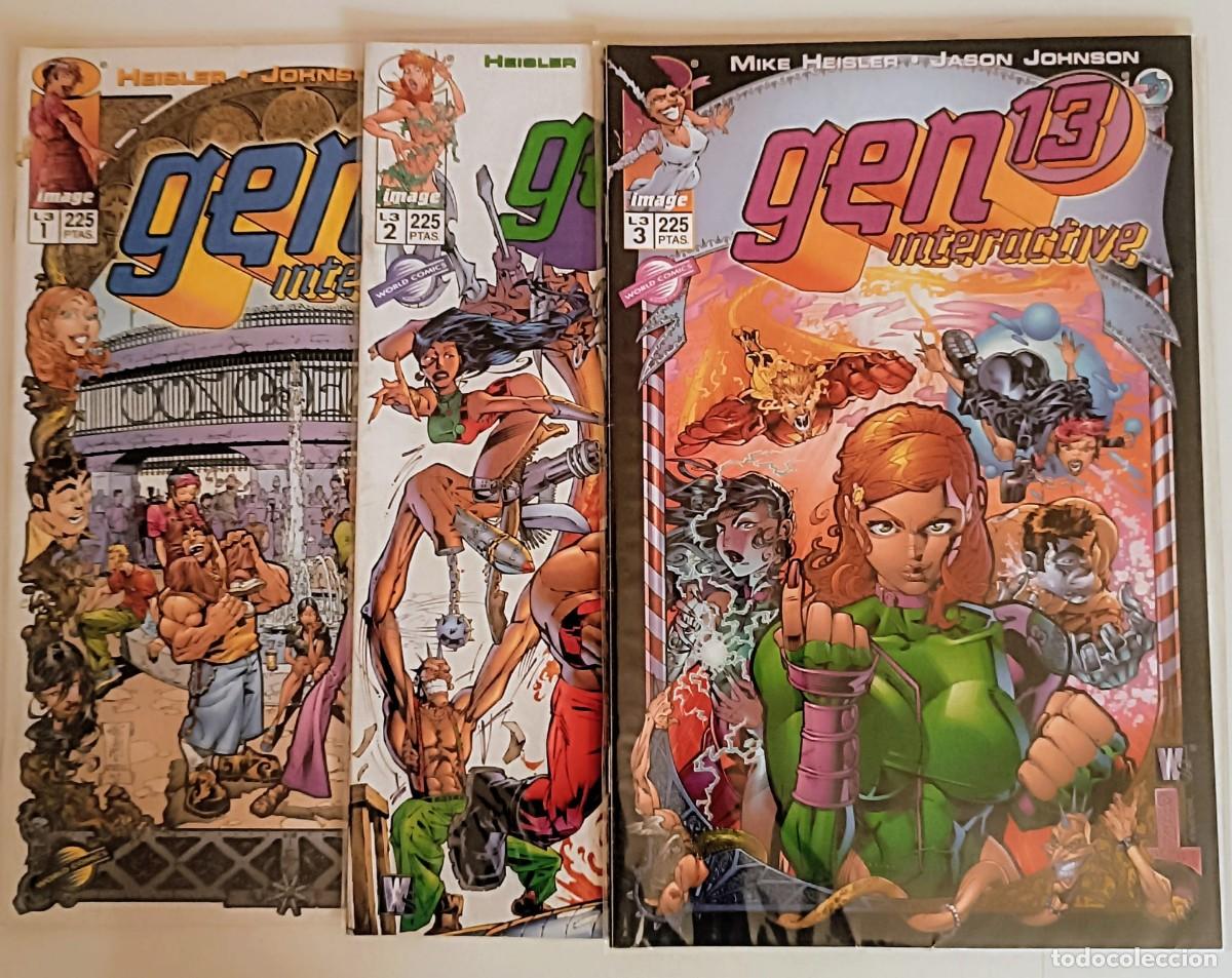 C&oacute;mics: Gen 13: Interactive (Colecci&oacute;n Completa 1-3) - Formato Grapa - World Comics - NM - Foto 1
