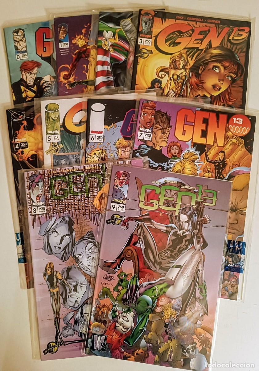 C&oacute;mics: Gen 13 (Lote 0-9) - N&ordm; 1 Portada Holograma - Formato Grapa - World Comics - NM
