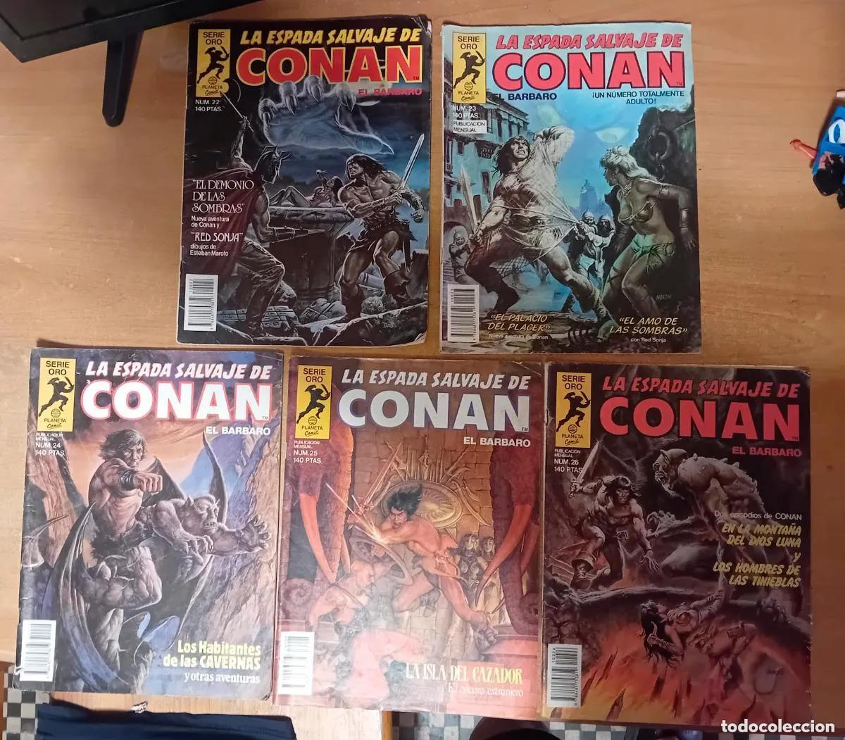C&oacute;mics: comic LA ESPADA SALVAJE DE CONAN - n&ordm; 22 - 23 - 24 - 25 y 26 - SERIE ORO PLANETA