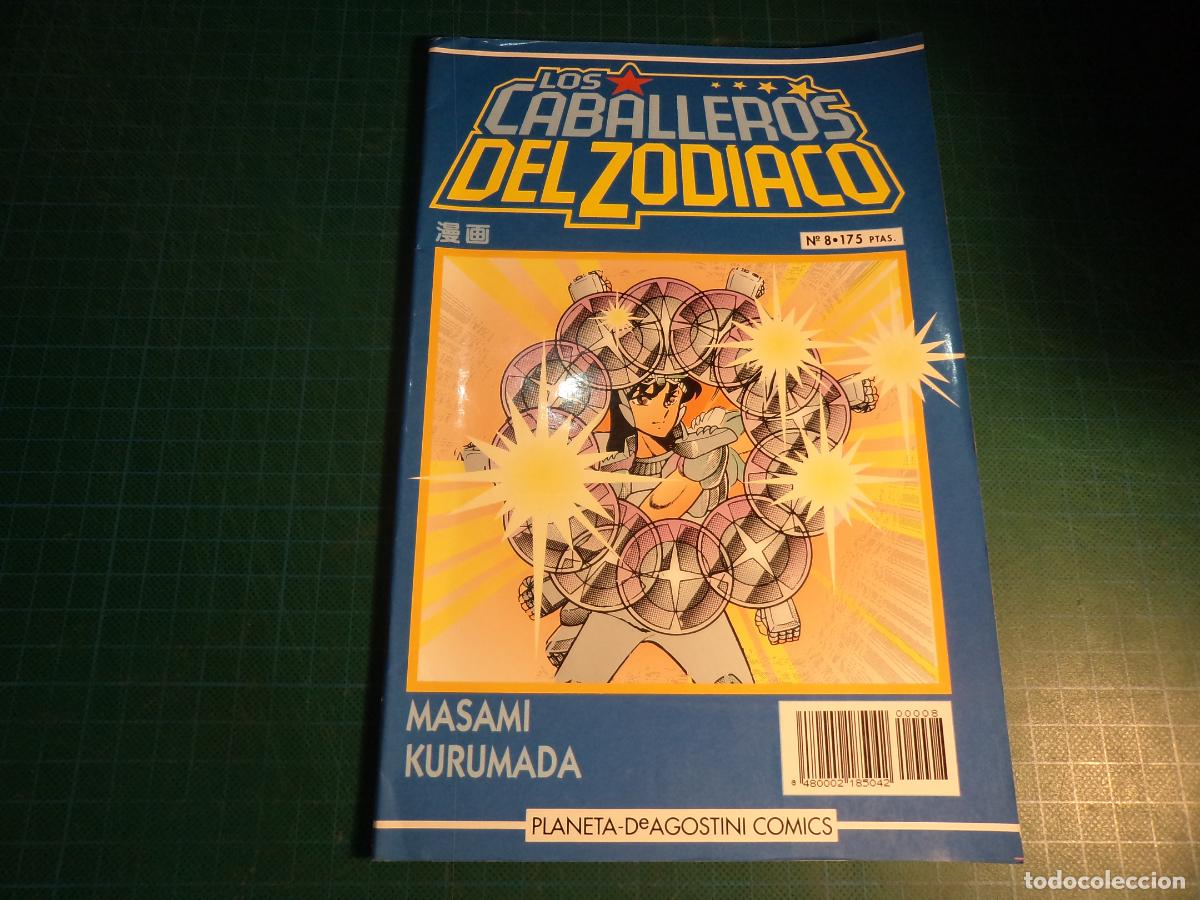 C&oacute;mics: Los caballeros del Zodiaco. N&ordm; 8. Planeta. Con se&ntilde;ales de uso. (Ref. 21-B).