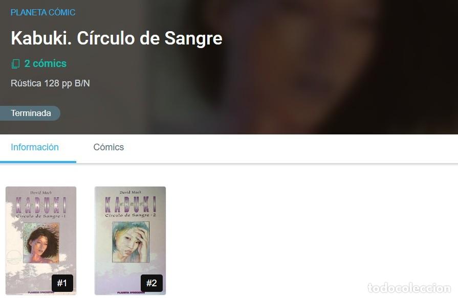 C&oacute;mics: KABUKI: C&Iacute;RCULO DE SANGRE #1-2, de DAVID MACK (Planeta) SERIE COMPLETA - Foto 3