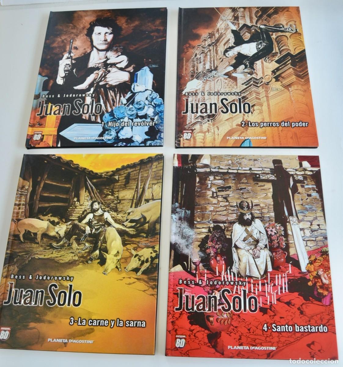 Comics: Bess & Jodorowsky. Juan Solo (4 c&oacute;mics). Planeta de Agostini. Tapa dura. Muy buen estado. 2002.