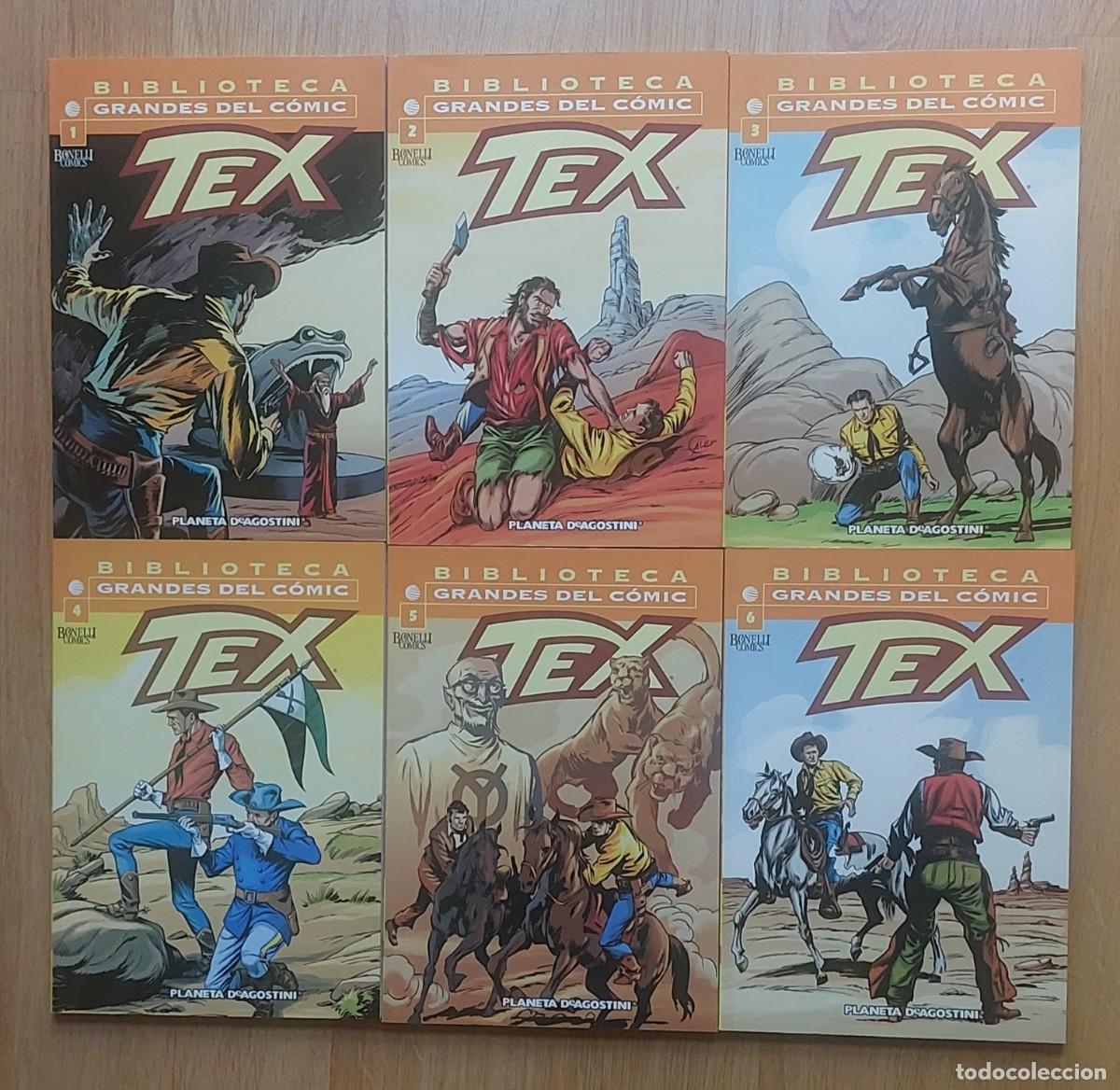 C&oacute;mics: TEX BIBLIOTECA GRANDES DEL C&Oacute;MIC - COLECCI&Oacute;N COMPLETA 12 EJEMP- PLANETA DE AGOSTINI - BUEN ESTADO