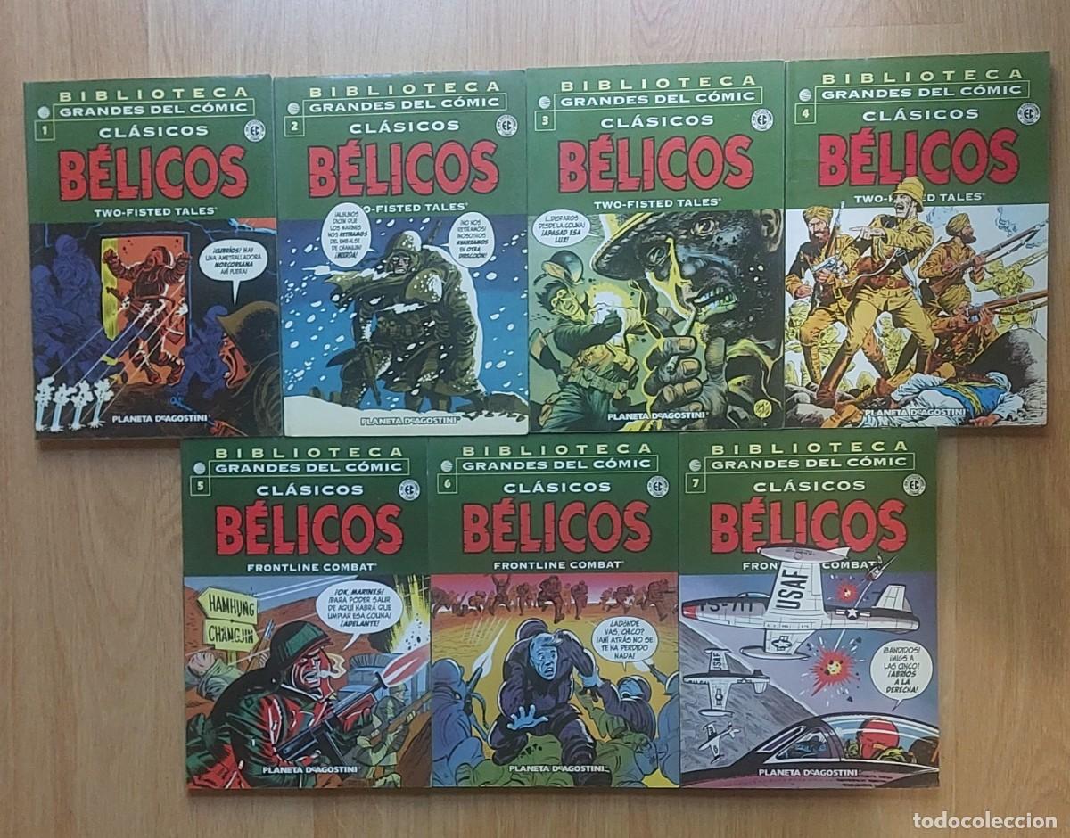 C&oacute;mics: CL&Aacute;SICOS B&Eacute;LICOS- BIBLIOTECA GRANDES DEL C&Oacute;MIC - COL.COMPLETA 7 EJEMP- PLANETA - BUEN ESTADO