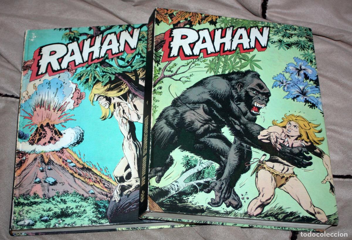 C&oacute;mics: RAHAN (BURULAN - 1974). - COLECCION COMPLETA encuadernada en dos tomos - Excelente