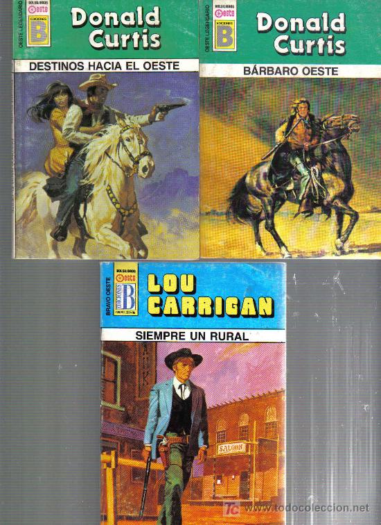 C&oacute;mics: 3 NOVELAS DEL OESTE : DONALD CURTIS  Y OTROS AUTORES - Foto 1