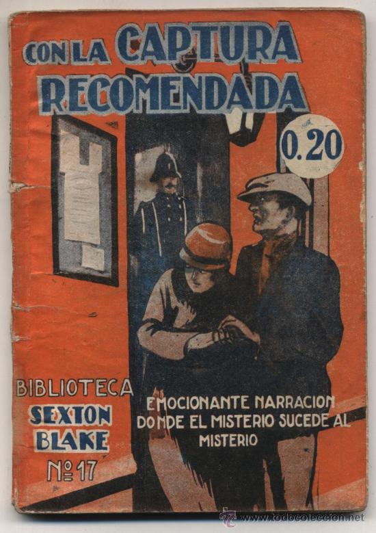 C&oacute;mics: Biblioteca Sexton Blake n&ordm; 17. Con la captura recomendada. Editorial Tor 1931. - Foto 1