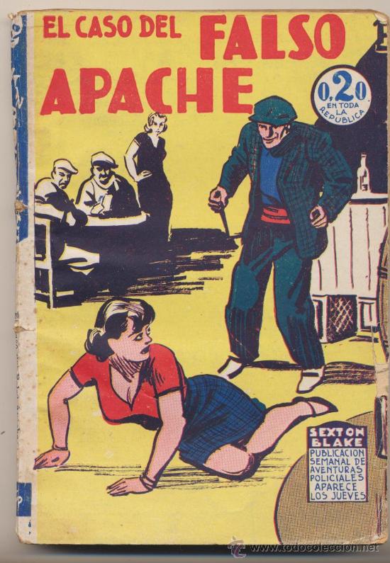 C&oacute;mics: Magazine Sexton Blake n&ordm; 469. El caso del falso apache. Tor 1939. - Foto 1