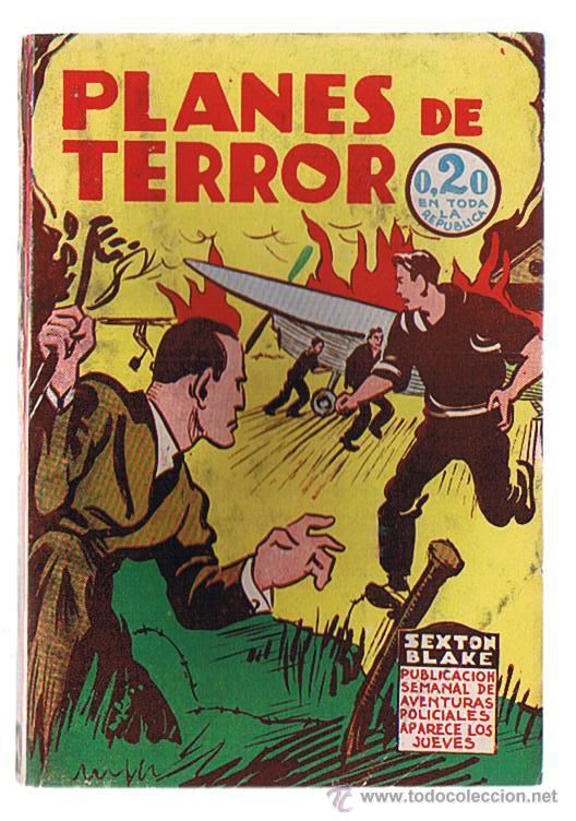 C&oacute;mics: Magazine Sexton Blake n&ordm; 495. Planes de terror. Tor 1939. - Foto 1