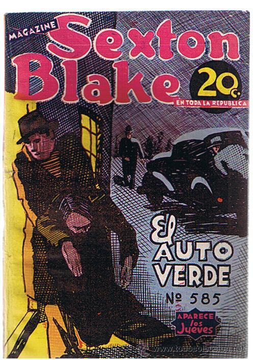 C&oacute;mics: Magazine Sexton Blake n&ordm; 585. El auto verde. Tor 1941. - Foto 1