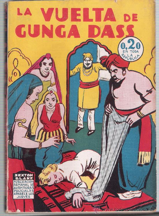 C&oacute;mics: Magazine Sexton Blake n&ordm; 500. La vuelta de Gunga Dass. Tor 1939. - Foto 1