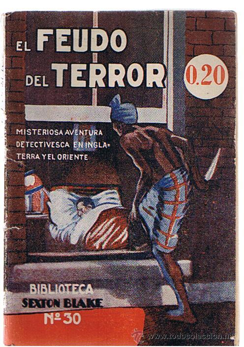 C&oacute;mics: Biblioteca Sexton Blake n&ordm;  30.El feudo del terror  Editorial Tor 1931. - Foto 1