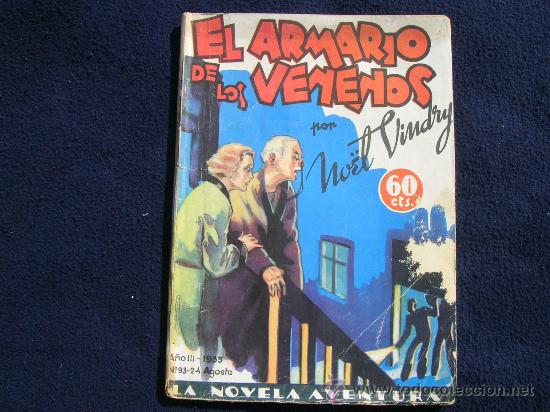 Comics: LA NOVELA AVENTURA NUM 93 EL ARMARIO DE LOS VENENOS POR NOEL VINDRY