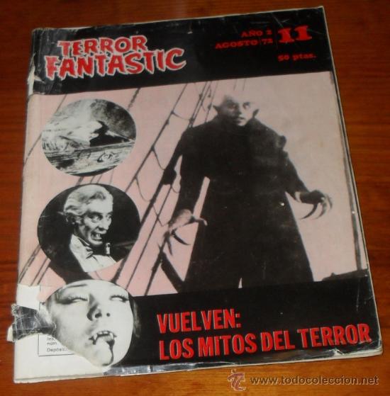 C&oacute;mics: TERROR FANTASTIC N&ordm; 11. a&ntilde;o 2 AGOSTO 1972. COMICS PULP. - Foto 1