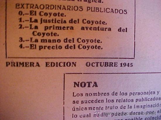 C&oacute;mics: Libro antiguo El Coyote - Foto 2