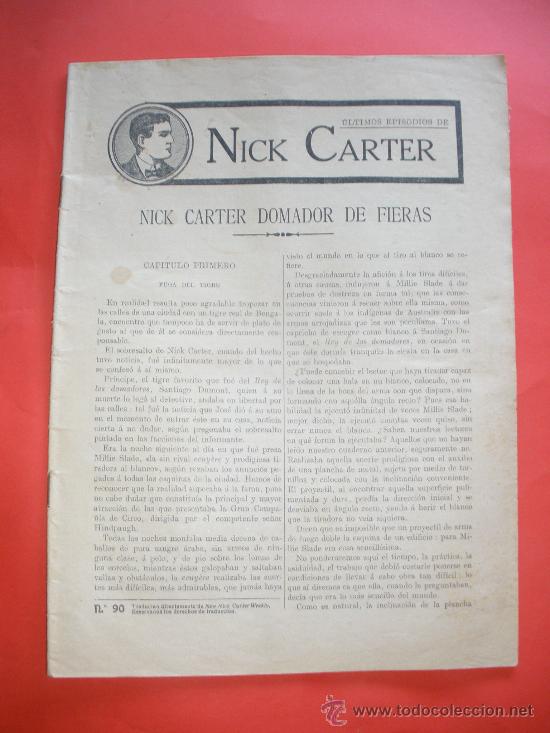 C&oacute;mics: Nick Carter,domador de fieras. N&ordm;90 - Foto 1